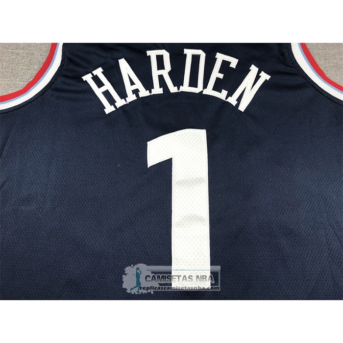 Camiseta Los Angeles Clippers James Harden NO 1 Icon 2024-25 Azul